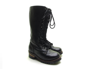 Vintage 90s tall lace up boots - Vintage90s.com