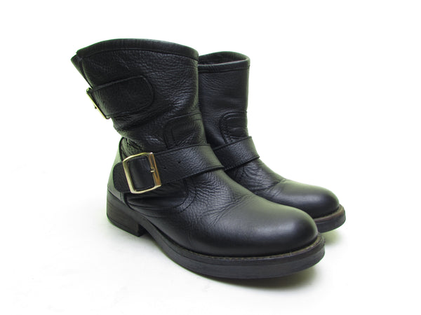 Steve Madden motorcycle boots.