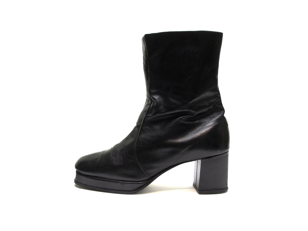 Ladies High Heel Stretchy Fabric Ankle Boots | 